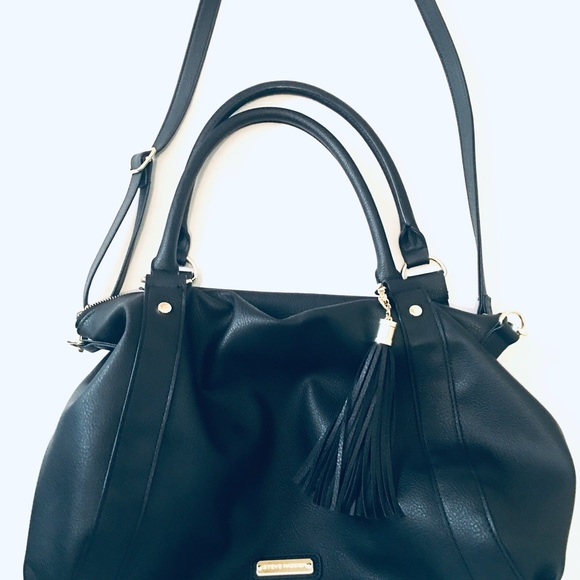 Steve Madden Oversized Purse - Black & Gold - Picture 5 of 5